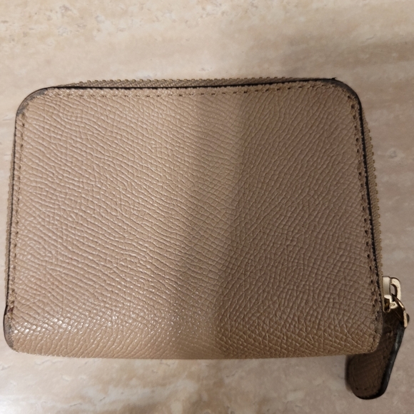 Coach Crossgrain Leather Katy Satchel 2553 With Matching Wallet EUC (Mauve) - Picture 14 of 16